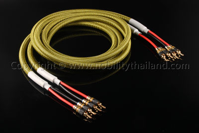 Nobility Speaker Cable สายลำโพง รุ่น Eagle E-280LB ทองแดงผสมเงิน OFC 6N 99.9997% + Silver Plated