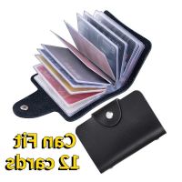 COD KKW MALL PU Leather Function 12 Bits Card Case Business Card Holder Men Women Credit Passport Card Bag ID Wallet