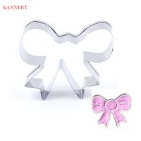 Kannert แม่พิมพ์บิสกิตโลหะ Bakeware Bow Shape แม่พิมพ์เค้ก Diy 3d Pastry Cookie Cutters