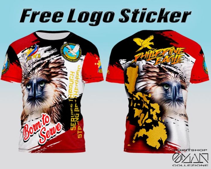 THE FRATERNAL ORDER OF EAGLES FULL SUBLIMATION T-SHIRT (FREE LOGO STICKER)