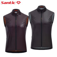 Santic Cycling Jersey For Men Women Thermochromic MTB Bicycle Vest Breathable Windproof Road Bike Tops