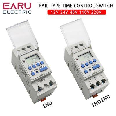 【CW】 15A 30A New Type Din Rail 2 wire Weekly 7 Days Programmable Digital TIME SWITCH Relay Timer 12V 24V 48V 220V 230V