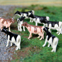 10ชิ้นเซ็ต164 Scale American Country Pastoral สไตล์ Diorama วัวของเล่นรูปปั้นฟาร์มฉาก Decor Miniature Landscape