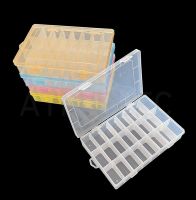 24 Slots Separable Colorful Portable Jewelry Tool Storage Box Container Ring Electronic Parts Screw Beads Organizer Plastic Box