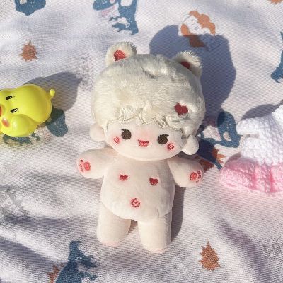 15cm Cute Plush Fat Body No attributes Rabbit Plush Doll Handmade Figure Doll Plushies Stuffed Toy IDOL Fans Collection Gift