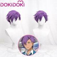 Zuoci Store Otogari Adonis วิกผมวิกบุรุษสั้นสังเคราะห์ผมสีม่วงชุดเกมคอสเพลย์ดาว UNDEAD Dokidoki