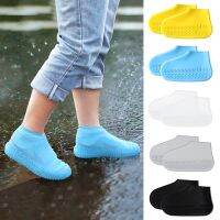 Reusable Rainy Season Silicone Rain Boot Cover Thickened Non-Slip Waterproof Latex Rain Boot Cover Kids Outdoor Shoe Accessories Rain Boots