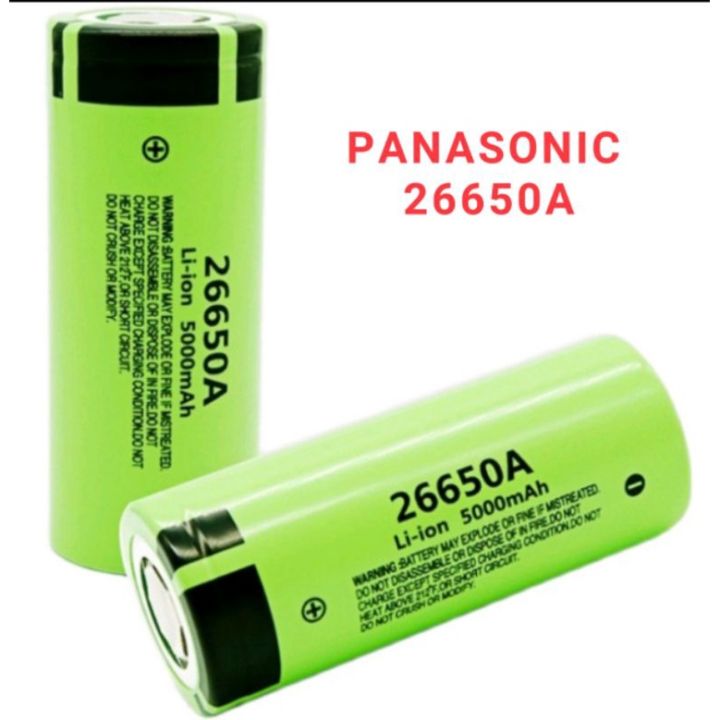 PANASONIC NCR 26650A 3.7V 5000mAh RECHARGEABLE LI-ION BATTERY. | Lazada