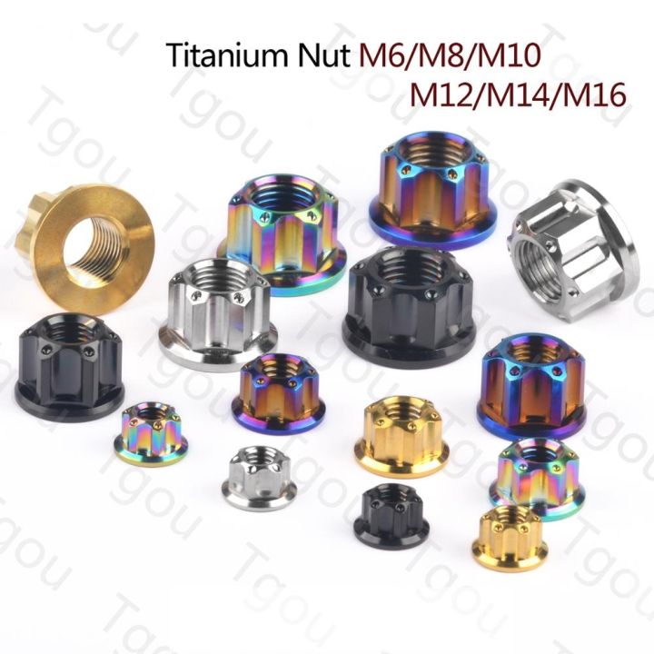 tgou-titanium-nut-m6-m8-m10-m12-m14-m16-flange-nuts-for-motorcycle-bicycle-car