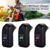 สำหรับ BMW R1250GS R1200GS ADV LC F850GS 2023สำหรับ Tiger 800 1200รถจักรยานยนต์ Dual USB Charger Power Adapter ไฟแช็ก Socket