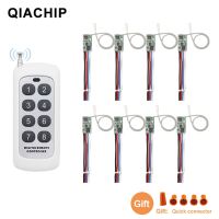 QIACHIP 433MHz Wireless RF Remote Control DC6V-30V Mirco Switch Receiver Module DIY With Long Range Transmitter Light On/Off