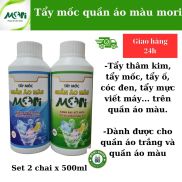 Tẩy mốc quần áo màu mori, tẩy thâm kim trên quần áo màu dễ dàng