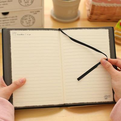 12 Conslation Notebook Students Simple Thick Retro Diary with a Lovely Bookmark Creative Office School Notebook