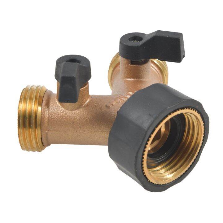 brass-female-2-way-garden-tap-water-splitter-y-irrigation-valve-1pcs-brass-three-way-ball-valve-garden-y-type-one-two-type-shunt