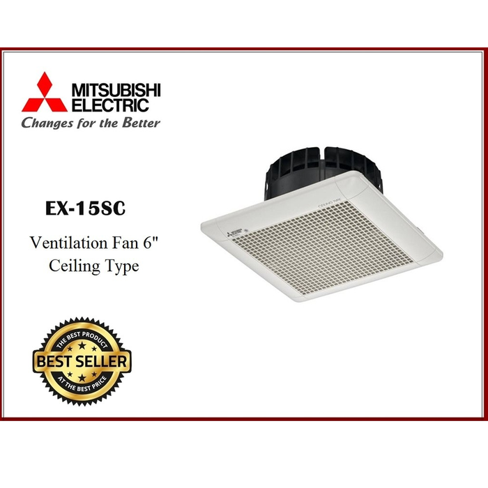 MITSUBISHI CEILING EXHAUST FAN PLAFON PLAFOND 6" EX15SCT EX15CT