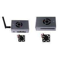 Main Control Chassis with Cooling Fan Main Control Chassis Accessories for Rising Sun X3 Pi Development Board with Antenna Dust Protection Shell