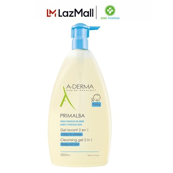 Sữa tắm gội toàn thân a-derma primalba gentle cleansing gel baby 500ml - ảnh sản phẩm 1