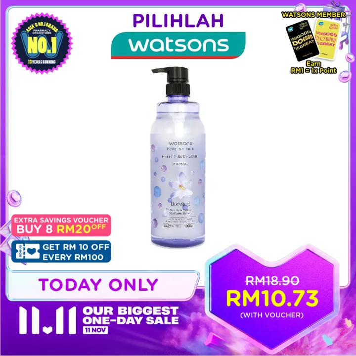 WATSONS Body WashFreesia 1000ml Lazada