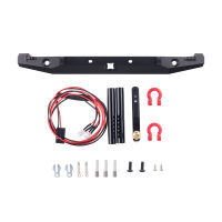 INJORA Metal Front Rear Bumper with Led Lights for 110 RC Crawler Axial SCX10 &amp; SCX10 II 90046 90047 Upgrade Parts