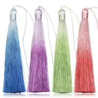 4pcs/Lots 13cm Gradient Cotton Silk Tassels Fabric Tassel Accessories for Charms Jewelry Making DIY Pendants Earrings Decoration