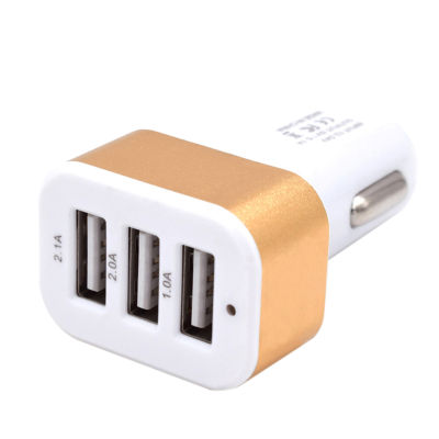 รถชาร์จสากล USB DC 5.0V 3พอร์ตอเนกประสงค์ที่ชาร์จสำหรับ Samsung iPhone