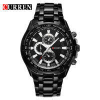 CURREN 2018 New Luxury Fashion Analog Military Sports Men Watches Full Steel Band Black Quartz Male Clock Relogio Masculino