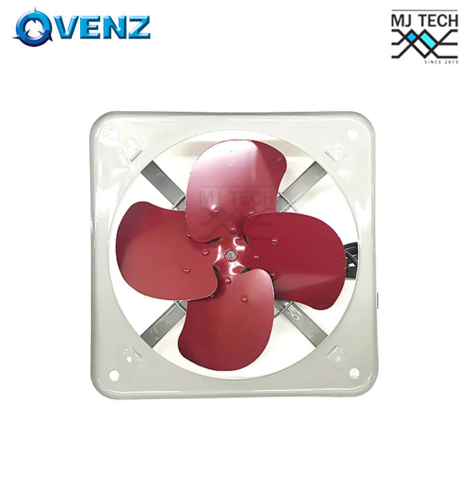 venz-พัดลมอุตสาหกรรมใบแดง-พัดลมดูดควัน-โครงโล่ง-หมุนปกติ-ขนาด-12-นิ้ว-รุ่น-if-12