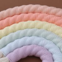 6 Layers Macrame Rainbow Wall Decor for Bedroom Nursery Baby Kids Rooms Colorful Tapestry Rope Woven Tassel Wall Hanging Toys