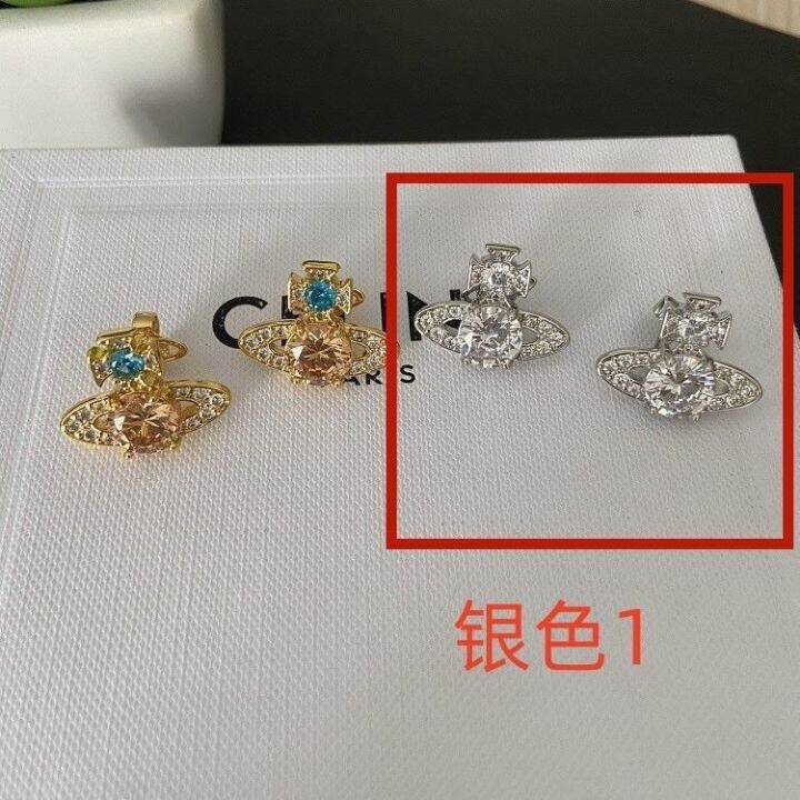 westwood-vivian-empress-dowager-saturn-full-diamond-stud-earrings-female-internet-celebrity-simple-design-earrings-retro-hong-kong-style-rhinestone-diamonds-2023-importedth