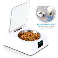 Automatic Feeder Bowl Infrared Sensor Auto Open Cover Inligent Feeder Anti-mouse Moisture-proof Dog Cat Food Dispenser