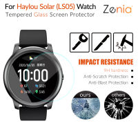 Zenia 2Pcs หน้าจอฟิล์มกันรอยสำหรับ Haylou พลังงานแสงอาทิตย์ LS05สมาร์ทวอทช์ HD 9H 2.5D Tempered แก้วป้องกันการระเบิดฟิล์มป้องกันรอยขีดข่วน