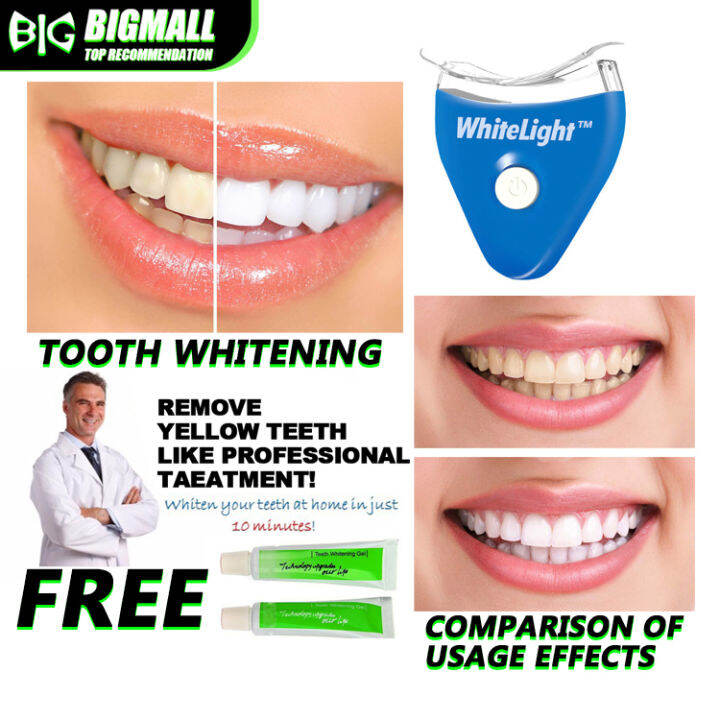 LED Light Teeth Whitening Tooth Gel Whitener Health Oral Care For