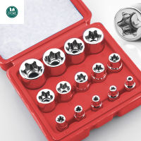 14 e-type automotive repair socket wrench sets flower shaped manual repair set