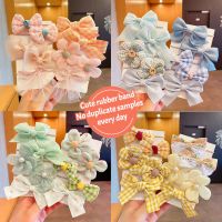 ❏♈卍 10 Pieces/bag Cute Hair Band Children 39;s Rubber Band Baby 39;s Hair Rope Girls 39; Flower Bow Hair Accessories Ponytail Headdress