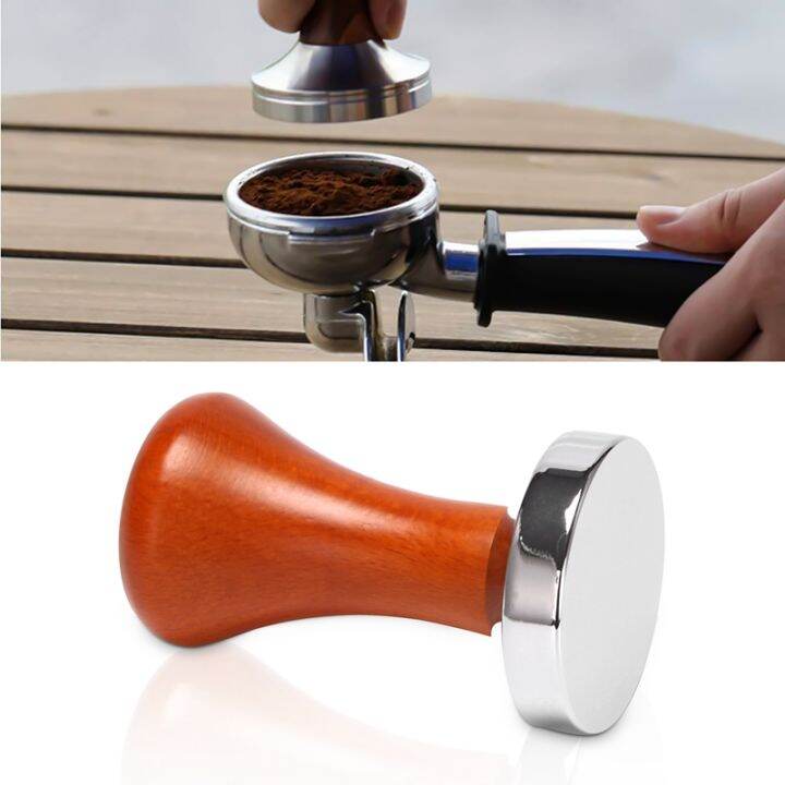 coffee-tamper-wooden-handle-barista-espresso-machine-grinder-51mm-for-coffee-and-espresso-powder-hammer