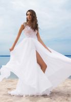 ▫✥▼ Wedding Dresses Puff Sleeve Appliques Lace 3D Flowers Off Shoulder Tulle Boho Bride Gown 2021 Vestidos Bridesmaid Dress