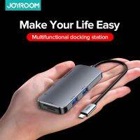 【LZ】☸  Joyroom-adaptador para cabos hub usb tipo-c 10 em um expansão dock para usb3.0   hdmi-compatível   pd 8 em um