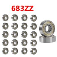 【CW】 20Pcs 683ZZ 3mm x 7mm Carbon Shielded Deep Groove Bearings