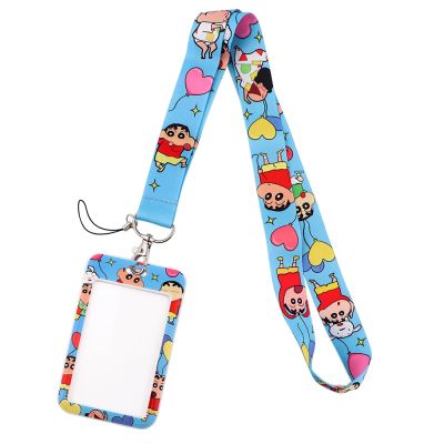 DZ1784 Japanese Anime Funny Lanyard Keychain ID Badge Holders Mobile Phone Rope Key Lanyard Neck Straps Key Rings Accessories