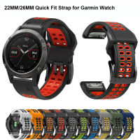 สายนาฬิกาข้อมือสมาร์ทวอทช์ซิลิโคนนิ่ม,สายรัดข้อมือ22มม. 26มม. สำหรับ Garmin Fenix 7 7X 5 6 5X 6X Pro Plus 3 HR Sapphire