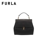 FURLA กระเป๋าถือผู้หญิง รุ่น JOANN M TOP HANDLE ONYX