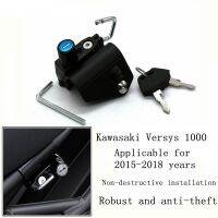 Motorcycle Accessories Anti-Theft Black Helmet lock for KAWASAKI VERSYS 1000 2015-2018