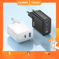 Toocki GaN 65W USB C Charger Quick Charge 4.0 3.0 QC4.0 QC PD3.0 PD USB-C ประเภท C Fast USB Charger สำหรับ iPhone 14 Pro Max SAMSUNG S22 Samsung Tab S6 Lenovo Thinkpad T490 Lenovo โยคะ S740 ASUS Vivobook