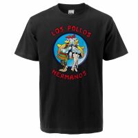 2021 New Summer MenS Hip Hop Breaking Bad Los Pollos Hermanos Tshirt Simple Crew Neck Top Tees Unisex Short-Sleeve Simple Top