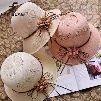 Hat Female Visors Soild Color Ladies Panama Basin Cap Beach Bonnet