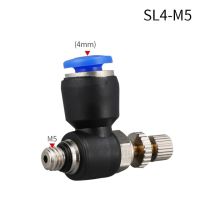 LJLJ-Pneumatic Quick Connect Connector Sl 4 6 8 10 12mm M5 Quot;1/8quot; 1/4 Quot;3/8quot; 1/2 Air Speed Regulating Valve Accelerator Valve