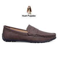 Hush Puppies_รองเท้าผู้ชาย รุ่น Dilon HP 8HCFB8910F - สีน้ำตาล รองเท้าหนังแท้ รองเท้าลำลอง รองเท้าแบบสวม Plus Size Mens Casual Shoes