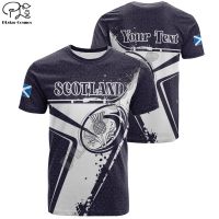 Cosmos Fashion Scotland Symbol 3D Print Summer Men/Women T-Shirts Flag Short-Sleeve Tee Hip Hop Casual Streetwear S4