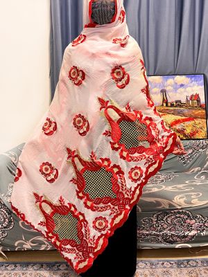 【YF】 Muslim Prayer Scarf Femme Foulard Hijabs For Woman African Cotton Embroider Diamonds Shawl 210x110cm 12 Colors