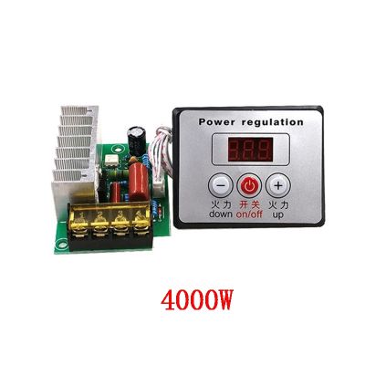 ✒┅❄ AC 220V 4000W Digital Control SCR Electronic Voltage Regulator Speed Control Dimmer Thermostat Digital Meters Dimmers